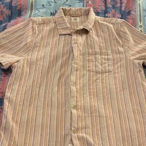 Marine Layer button down short sleeve, 100% cotton, size L, like new